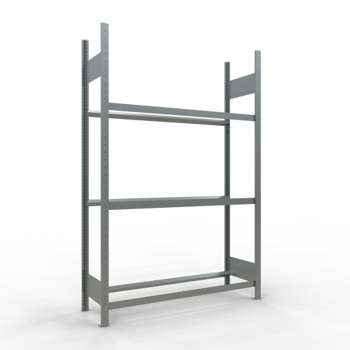 SCHULTE Grundregal, Räder-/Reifenregal, 2000 x 1300 x 400 mm (HxBxT), verzinkt, 3 Lagerebenen á 150 kg Fachlast pro Ebene