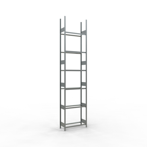 SCHULTE GR, Räder-/Reifenregal, 4500 x 1000 x 400 mm, verzinkt, 6 Lagerebenen á 150 kg Fachlast pro Ebene