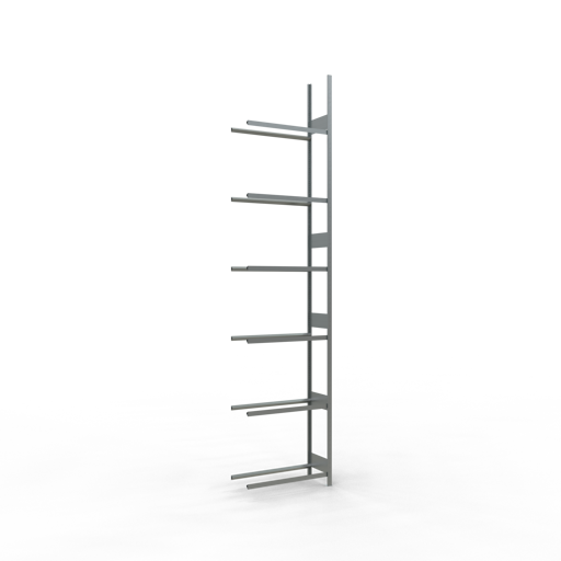 SCHULTE AR, Räder-/Reifenregal, 4500 x 1000 x 400 mm, verzinkt, 6 Lagerebenen á 150 kg Fachlast pro Ebene