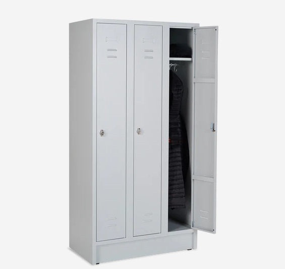 Umkleidespind Franka 3-Abteile je 300 mm breit
