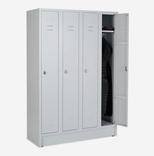 Umkleidespind Franka 4-Abteile je 300 mm breit