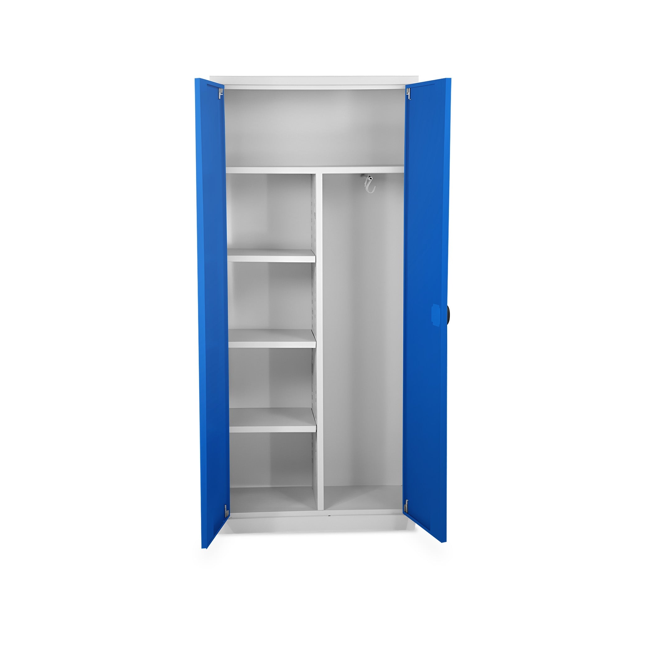 Kleideraktenschrank -  800 x 380 x 1800 (B x T x H in mm)(4,5 OH) - Korpus in Lichtgrau