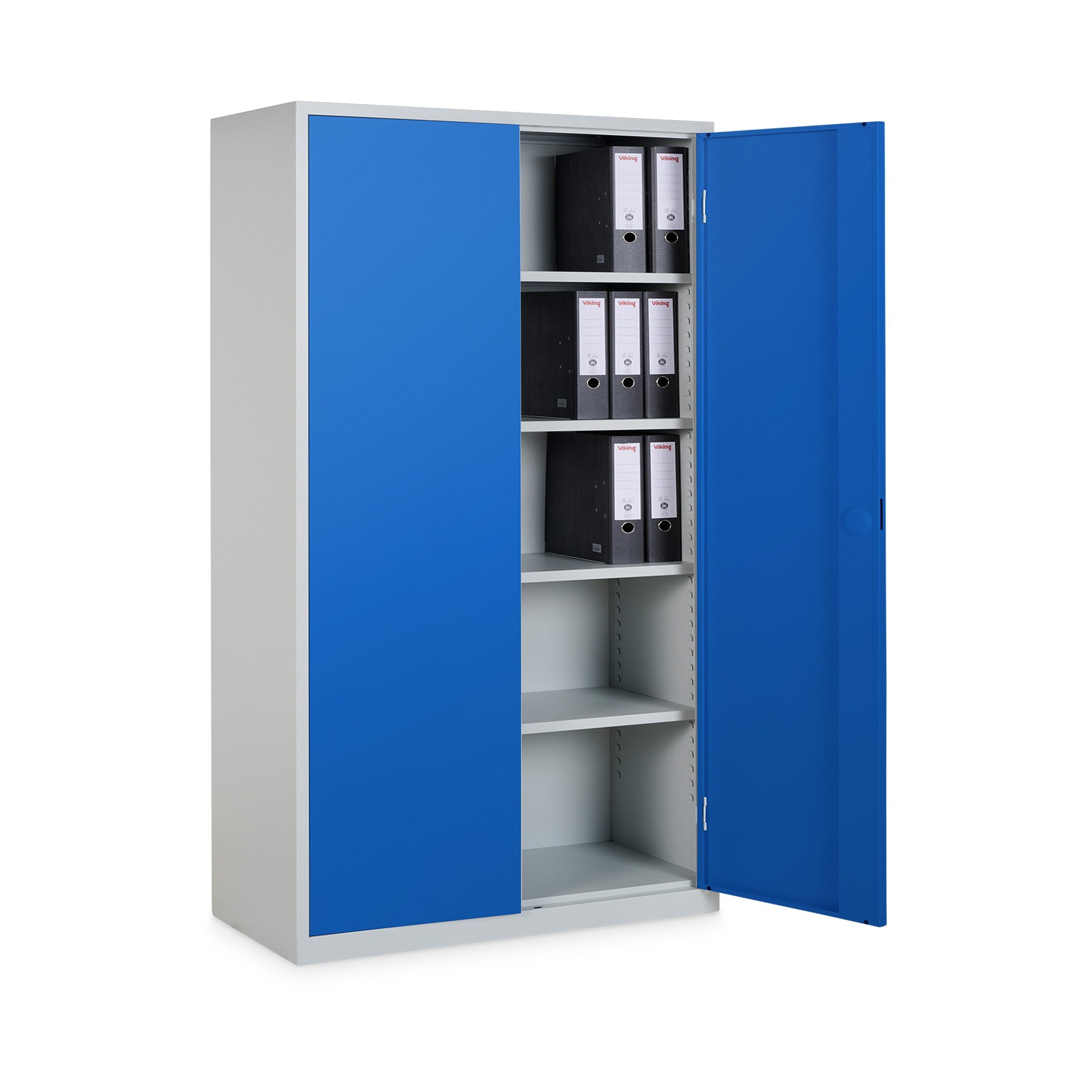 Aktenschrank aus Stahl - 1200 x 420 x 1950 mm (B x T x H) (5 OH) - Korpus in Lichtgrau