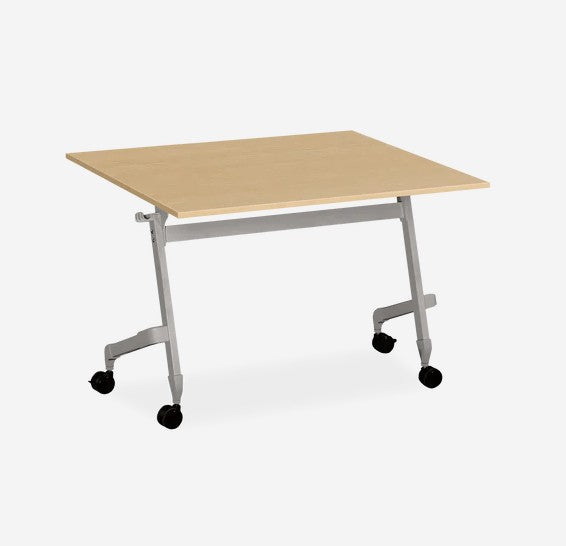 Klapptisch mit Rollen 720mm hoch - Gestell: Weißaluminium, verschiedene Größen