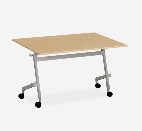 Klapptisch mit Rollen 720mm hoch - Gestell: Weißaluminium, verschiedene Größen