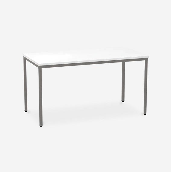 Besprechungstisch - Gestell Weißaluminium (RAL 9006) - in verschiedenen Größen