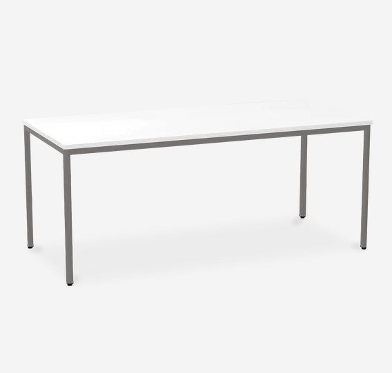 Besprechungstisch - Gestell Weißaluminium (RAL 9006) - in verschiedenen Größen