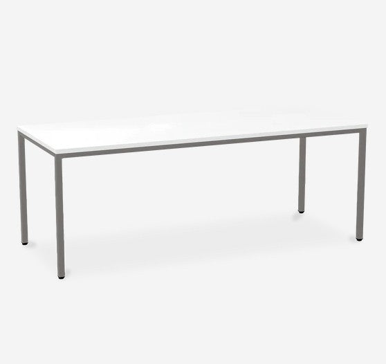 Besprechungstisch - Gestell Weißaluminium (RAL 9006) - in verschiedenen Größen