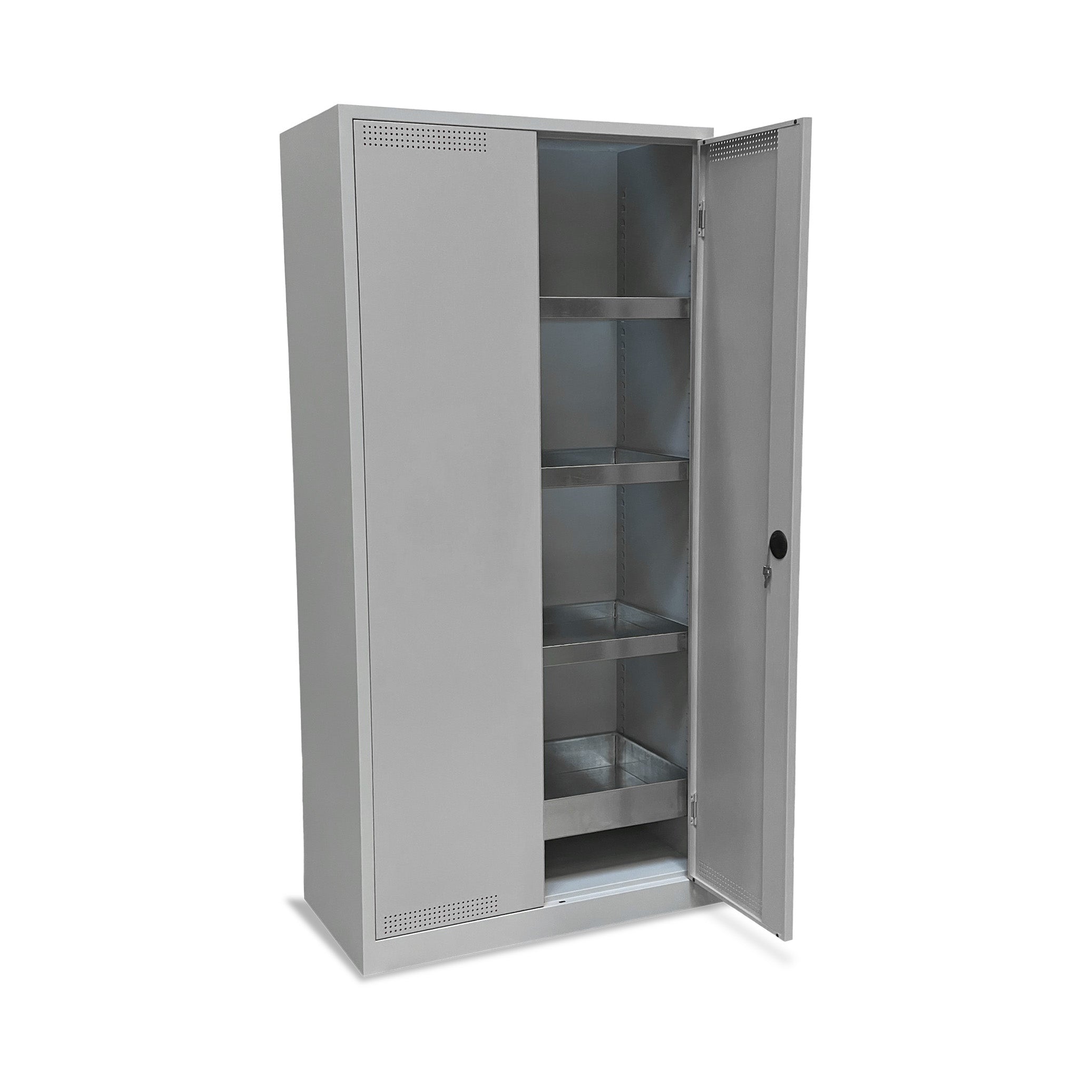 Umweltschrank BxTxH 920 x 500 x 1950 mm mit 4 Wannen
